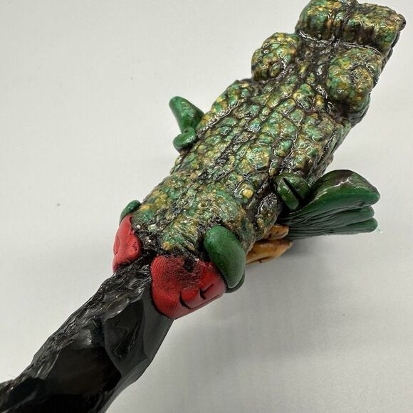 Aztec Style Ceremonial Sacrificial Tecpatl Obsidian Blade Knife Dagger 6.5” - Picture 8 of 11